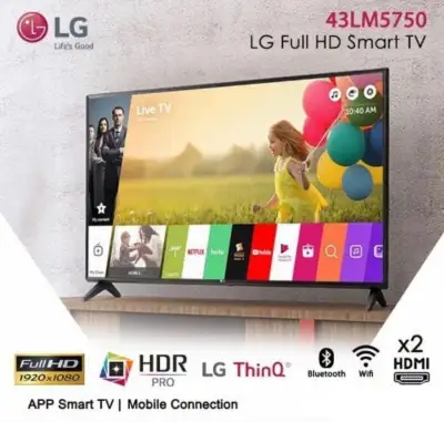 LG Full HD Smart TV รุ่น 43LM5750 | Full HD l HDR 10 Pro l LG ThinQ AI Ready (รุ่นใหม่ 2021)