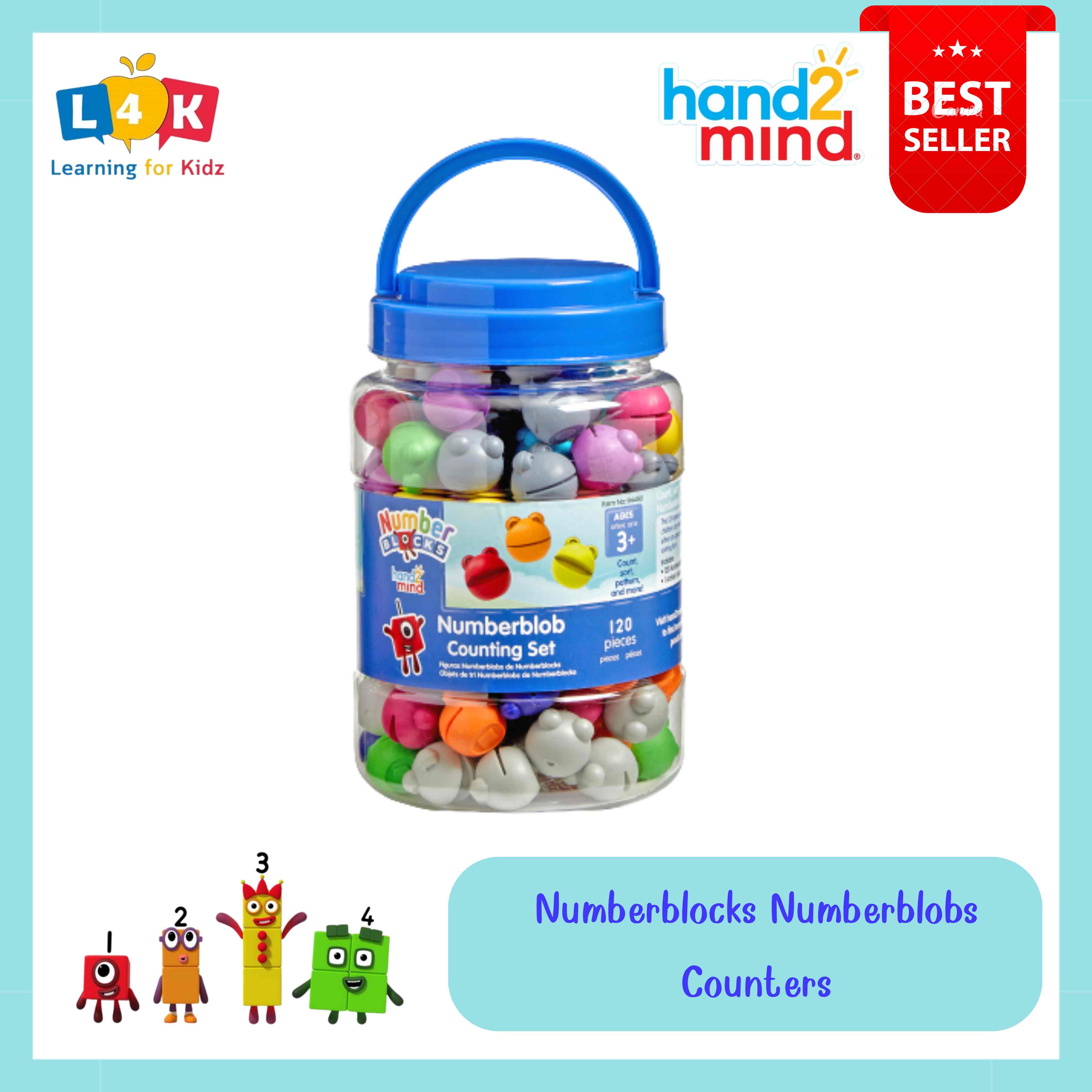 [ 3 ขวบ + ] Numberblocks Numberblobs Counters -- [จากแบรนด์ Hand2Mind ...