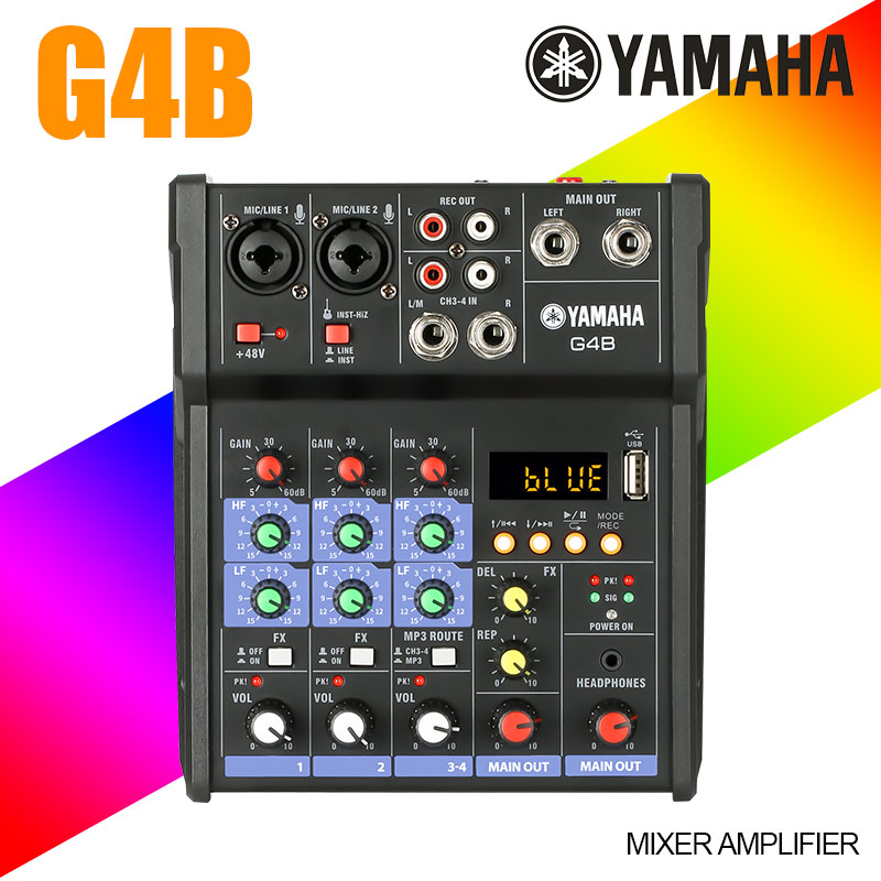 YAMAHA Mixer G4B/G4 เครื่องผสม 4 ทาง บลูทูธก้องกังวาน การ์ดเสียงสด