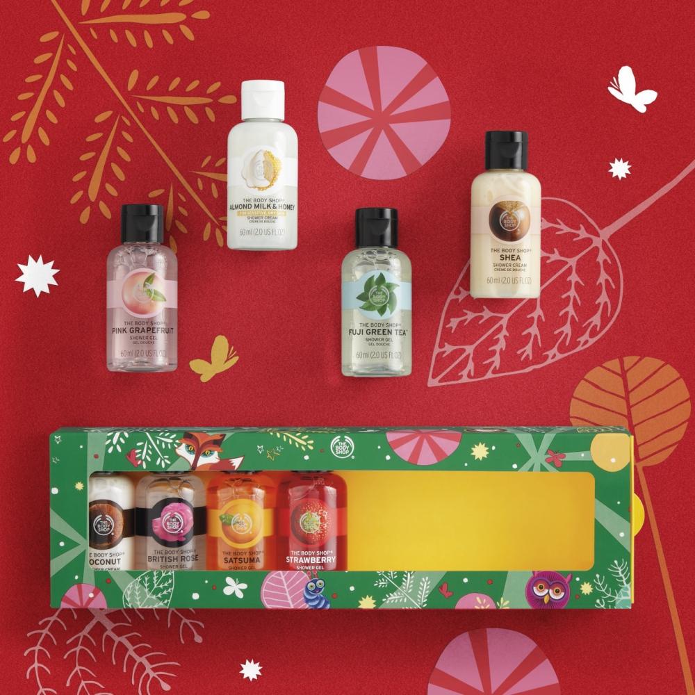 THE BODY SHOP SHOWER GEL TRAVEL SIZE 60ml. 1 ชิ้น เดอะบอดี้ ช็อป ชาว