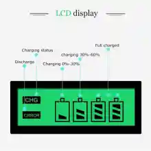 ภาพขนาดย่อของภาพหน้าปกสินค้าLCD เครื่องชาร์จ Super Quick Charger + Sony ถ่านชาร์จ AA 4600 mAh Ni-MH Rechargeable Battery (8 ก้อน) จากร้าน kaixin-store บน Lazada ภาพที่ 7