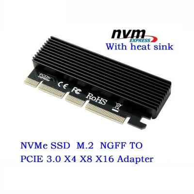 [พร้อมส่ง] (LM-311)EXPANSION CARD ADAPTER LED INTERFACE M.2 NVME SSD NGFF TO PCIE 3.0 X16 X8 X4