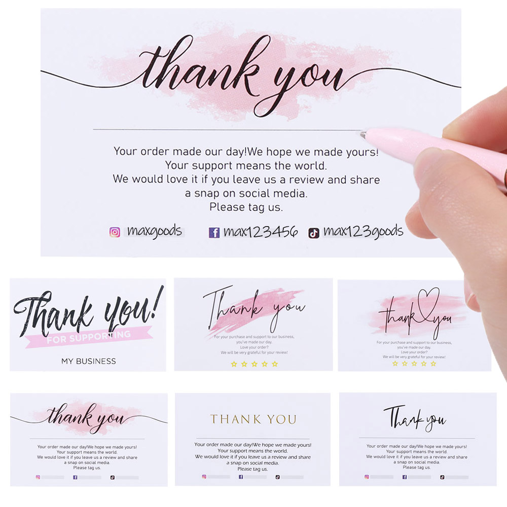 VJDA 30PCS Packet Cardstock Package Praise Labels Express Appreciate For Small Business 