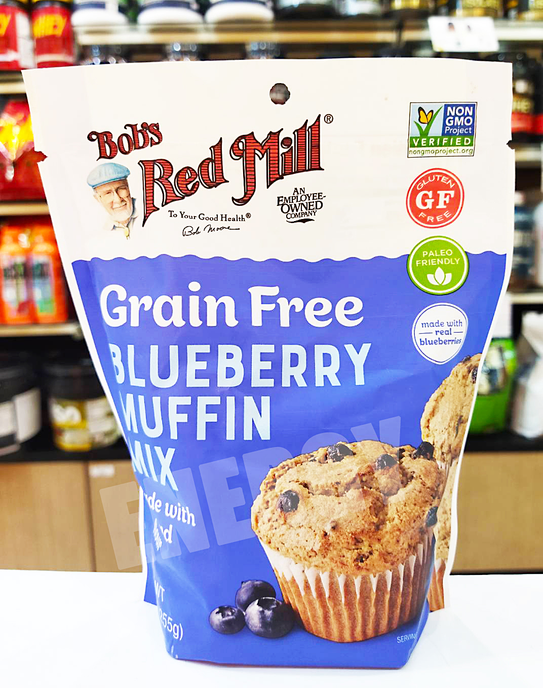Bob's Red Mill Grain Free Blueberry Muffin Mix 255g. แป้งมัฟฟินบลูเบอร์