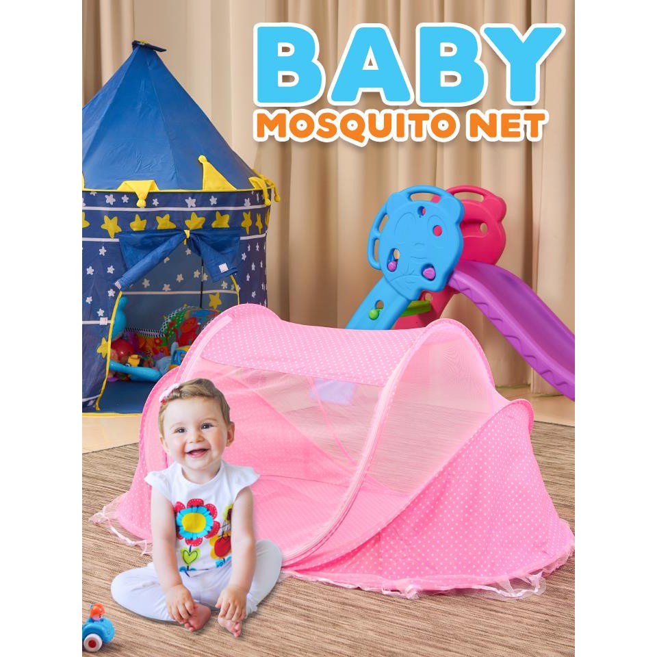 ที่นอนพร้อมมุ้งครอบกันยุงสำหรับเด็ก Baby Mosquito Net