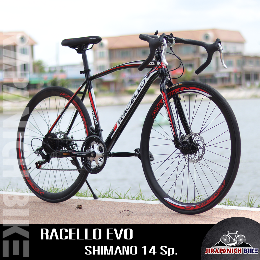 จักรยานเสือหมอบ RACELLO รุ่น EVO (ชุดเกียร์ Shimano 14 สปีด)