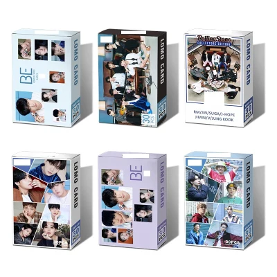 30pcs/Set Kpop Bangtan Boys New Album BE Lomo Box Small Card Set All Styles Collective Blessing Kpop Accessories Photocard
