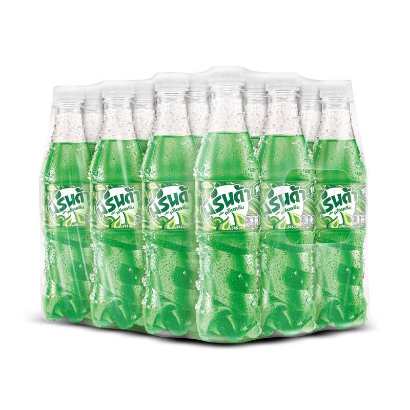 สินค้าใหม่! มิรินด้า น้ำอัดลม กลิ่นกรีนครีม 345 มล. แพ็ค 12 ขวด Mirinda ...