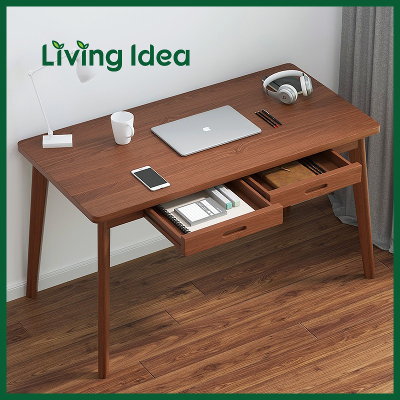Living idea โต๊ะไม้ โต๊ะทำงาน โต๊ะอเนกประสงค์ มีให้เลือก 2 แบบ 2 ขนาด