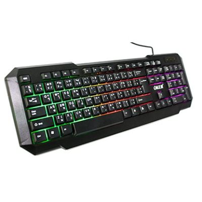 oker s219 keyboard มีไฟ 3สี