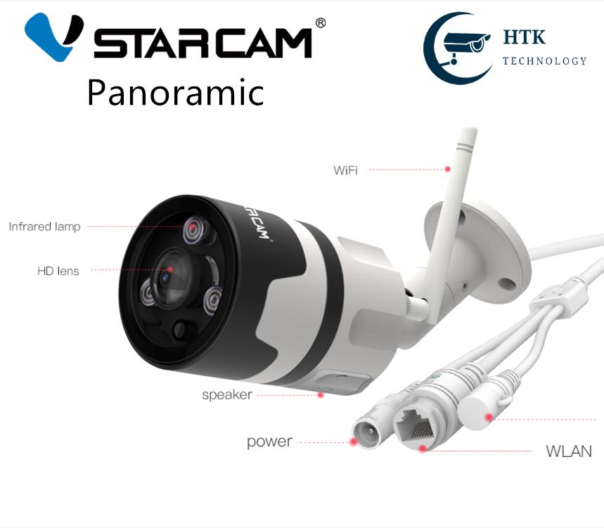 VStarcam C63S 180° outdoor panoramic camera 1920X1080P