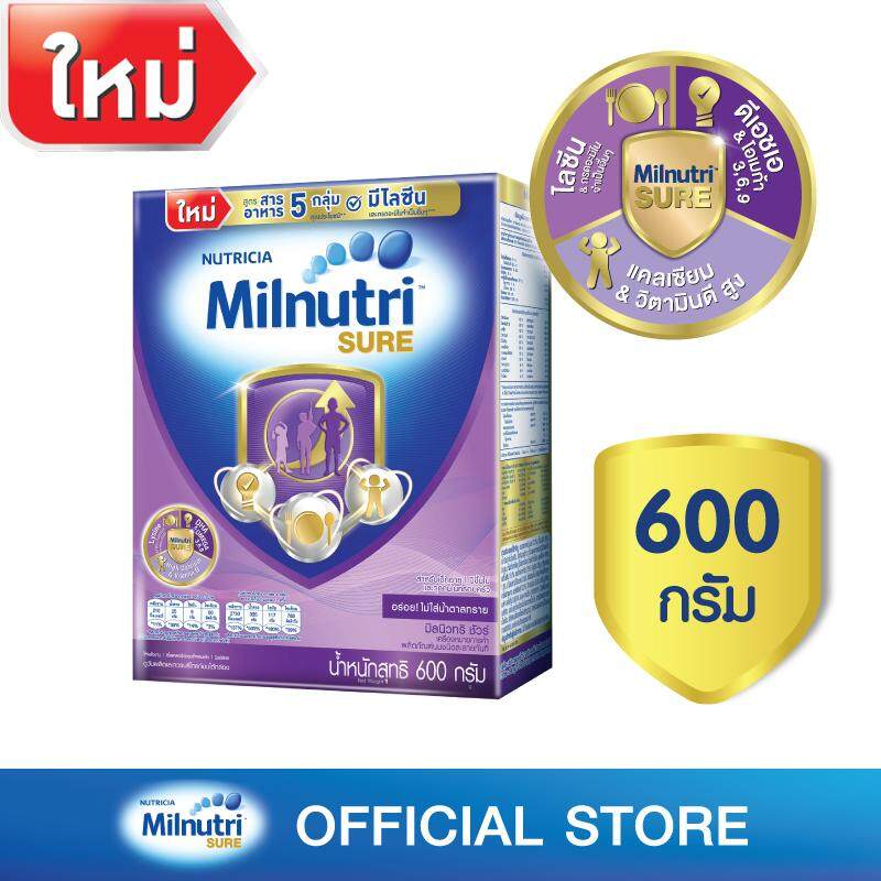 โปรโมชั่น นมผง Milnutri Sure มิลนิวทริ ชัวร์ รสจืด 600 กรัม