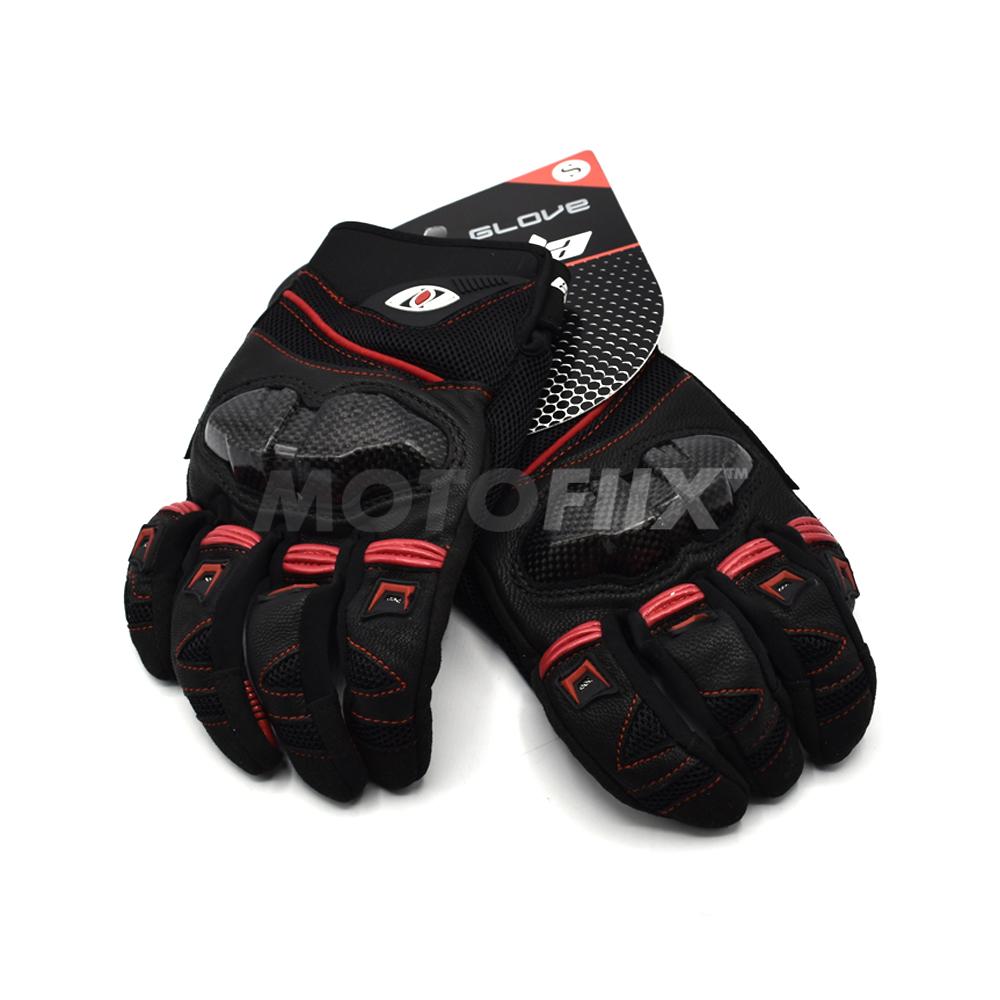 ถุงมือ เต็มนิ้ว REAL รุ่น SNAP-IV สีดำ แดง SIZE XL ถุงมือ เต็มนิ้ว REAL รุ่น SNAP-IV สีดำ แดง SIZE XL