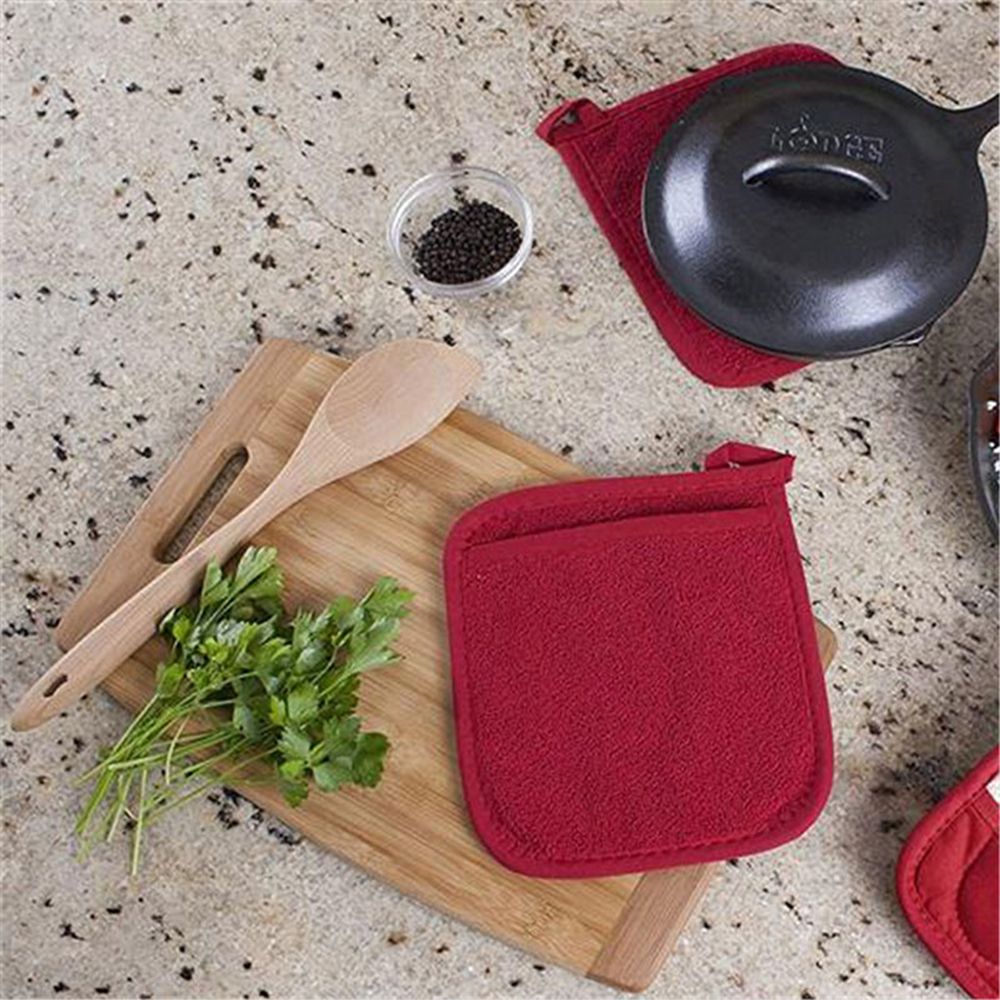 AFANGLO สำหรับการทำบาร์บีคิวไมโครเวฟลื่น Anti-Burn Anti-Scalding ฉนวนกันความร้อนถุงมือแผ่นฉนวนหม้อ Carrier ถุงมือครัว