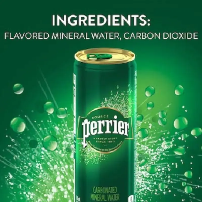 ภาพสินค้าส่งฟรี Perrier Sparkling Mineral Water Can 250ml. จากร้าน Pinnacle Gastro บน Lazada ภาพที่ 2