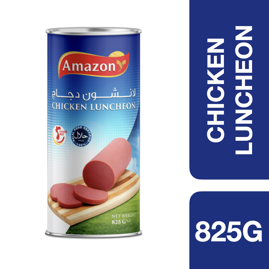Amazon Chicken Luncheon 825g ++ อเมซอน เนื้อไก่กระป๋อง 825g