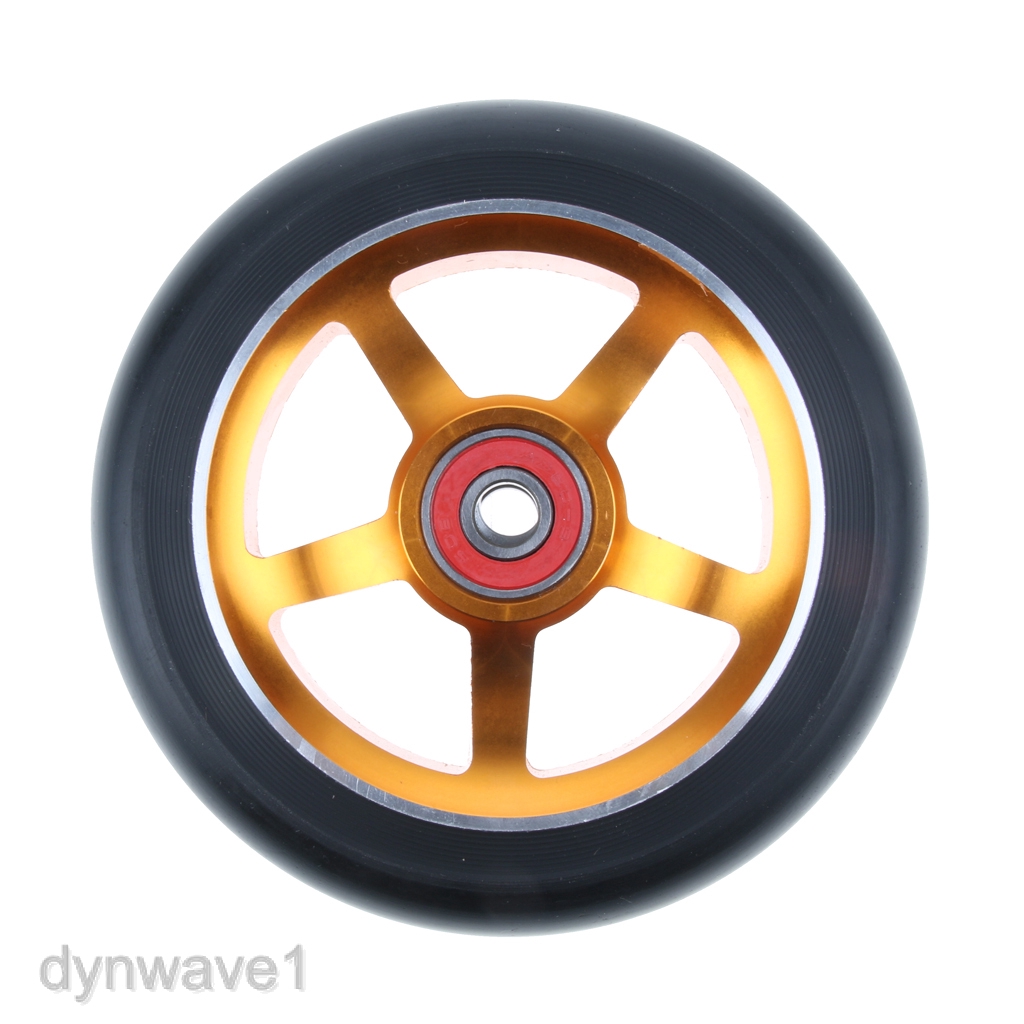 1 Pair Replacement 110mm Stunt Scooter Wheels with Standard Bearings