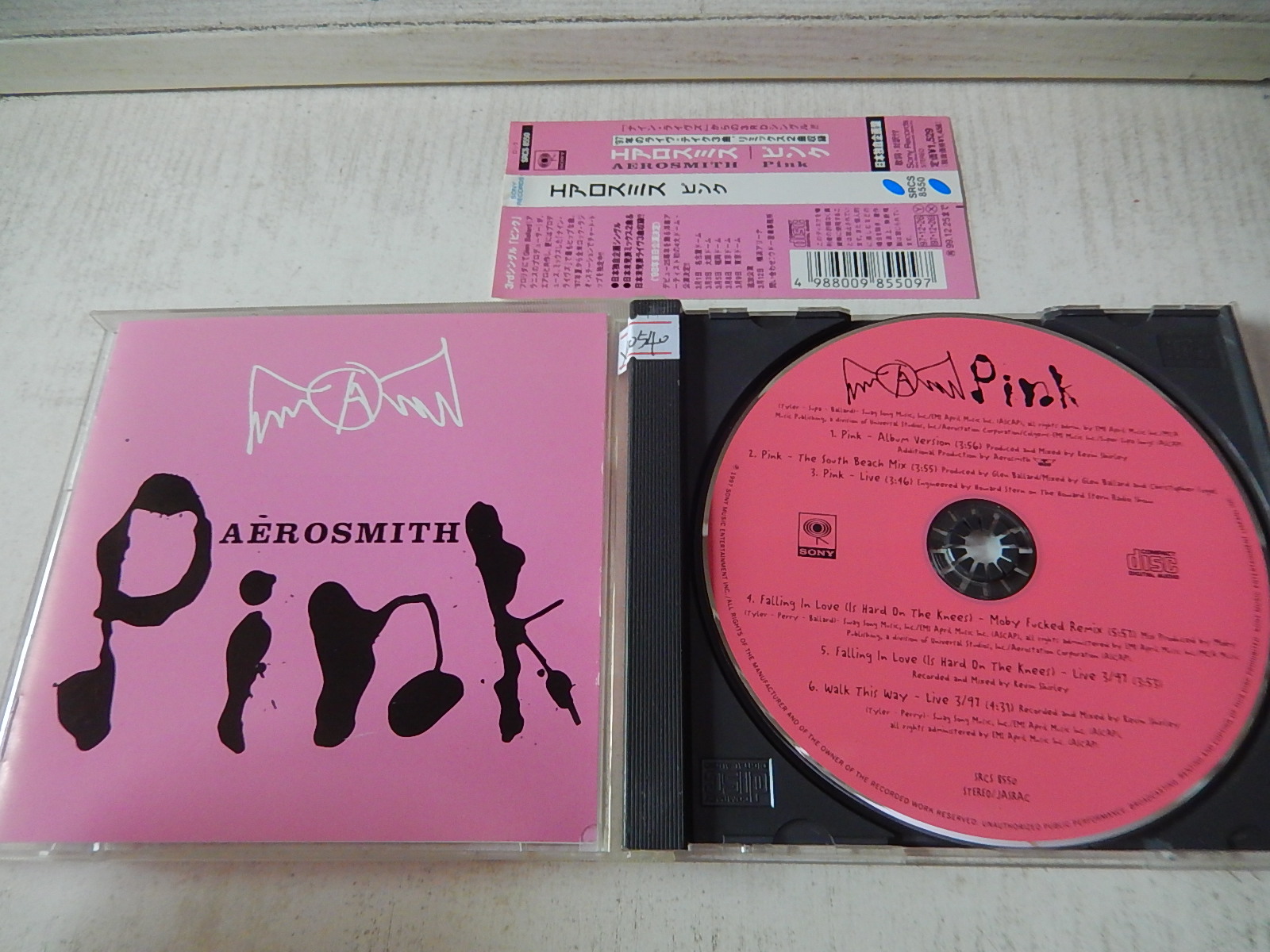 Genuine CD hard rock blacksmith spaceship Aerosmith pink with sidemarker