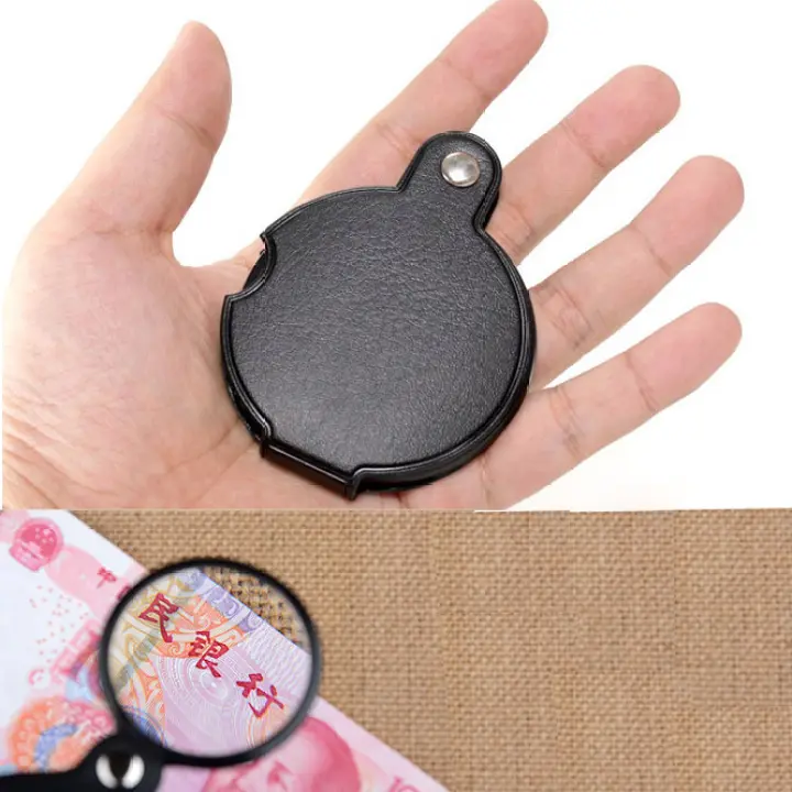 Folding Magnifying Glass Portable High Definition Carry On Genuine Product Concentrating Fire Outdoor Ignition Survival Mini Old Man Reading Lazada Singapore