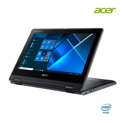 Acer Travelmate Intel Celeron N4020/4GB/64GB/11.6"HD/Intel UHD/W10 Pro/2Y | Spin B3 TMB311R-31-A14PG (UNVN8ST001) Notebook 2 in 1 พับได้ 360 องศา