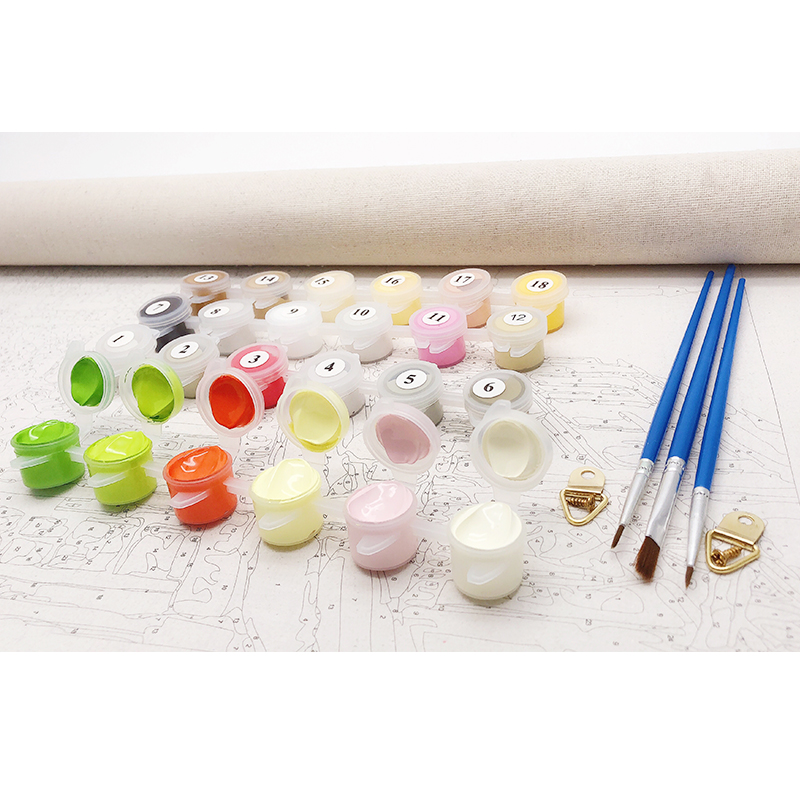 Four Seasons Scenery DIY Painting By Numbers On Canvas Oil Pictures For ...