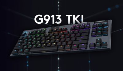 (พร้อมส่ง) Logitech คีย์บอร์ดเกมมิ่งไร้สาย G913 TKL Keyboard Lightspeed Wireless CLICKY RGB ประกันศูนย์ไทย 2 ปี by MP2002