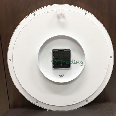 ADEX นาฬิกาแขวนผนัง ขนาด13.5นิ้ว ขอบสีเงิน รุ่น A1367-A - หน้าปัดสีขาว