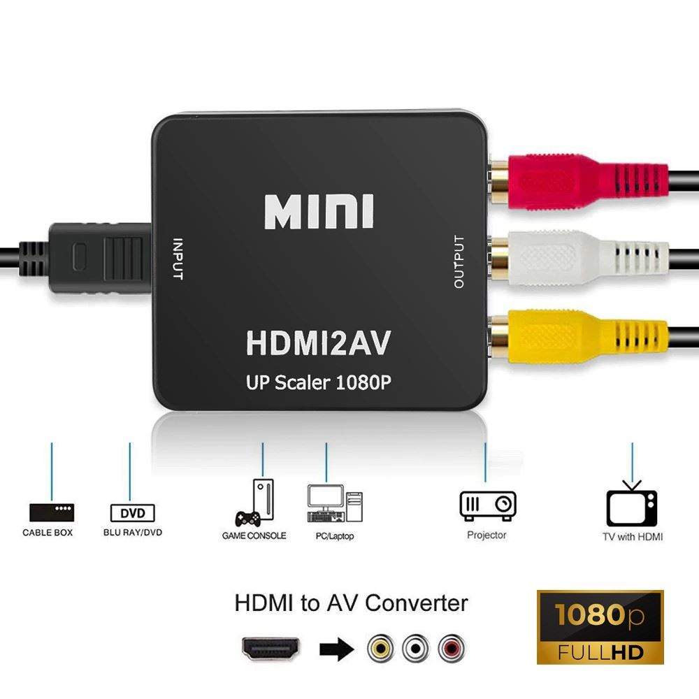 Sale 50% ## ตัวแปลง HDMI To AV แปลงสัญญาณภาพและเสียงจาก HDMI เป็น AV (1080P) ## HDMI HDMI adapter สายเชื่อมต่อtv hdmi hdmi to vga converter hdmiมือถือออกทีวี
