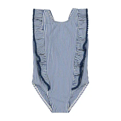 Mothercare blue striped swimsuit VC726