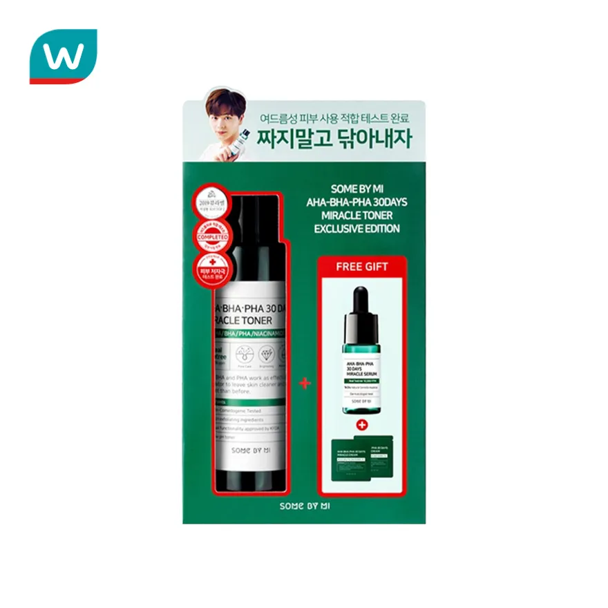 Some By Mi ซัม บาย มี เอเอชเอ บีเอชเอ พีเอชเอ เทอร์ตี้เดย์ มิราเคิล โทนเนอร์ 150 มล.+ เซรั่ม 10 มล.