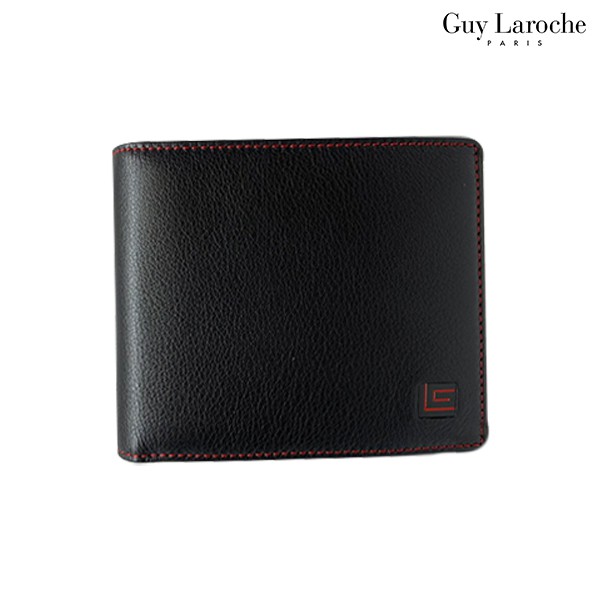 Guy Laroche กระเป๋าสตางค์พับสั้น รุ่น AGW4691 ( สีดำ-แดง , ดำ-เหลือง , ดำ-น้ำเงิน ) 6q8a-*-&