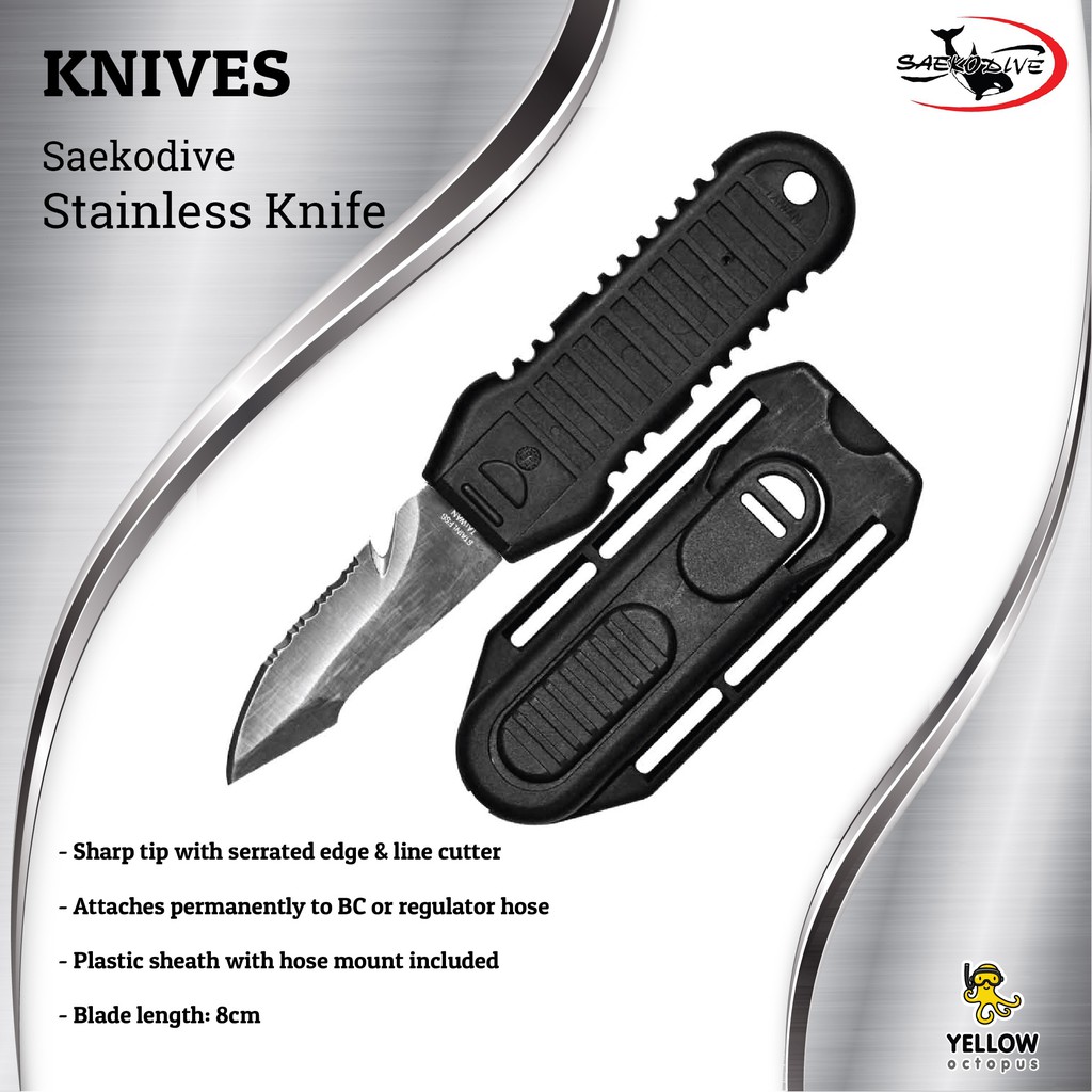 มีดดำน้ำลึก Saekodive Stainless Knife