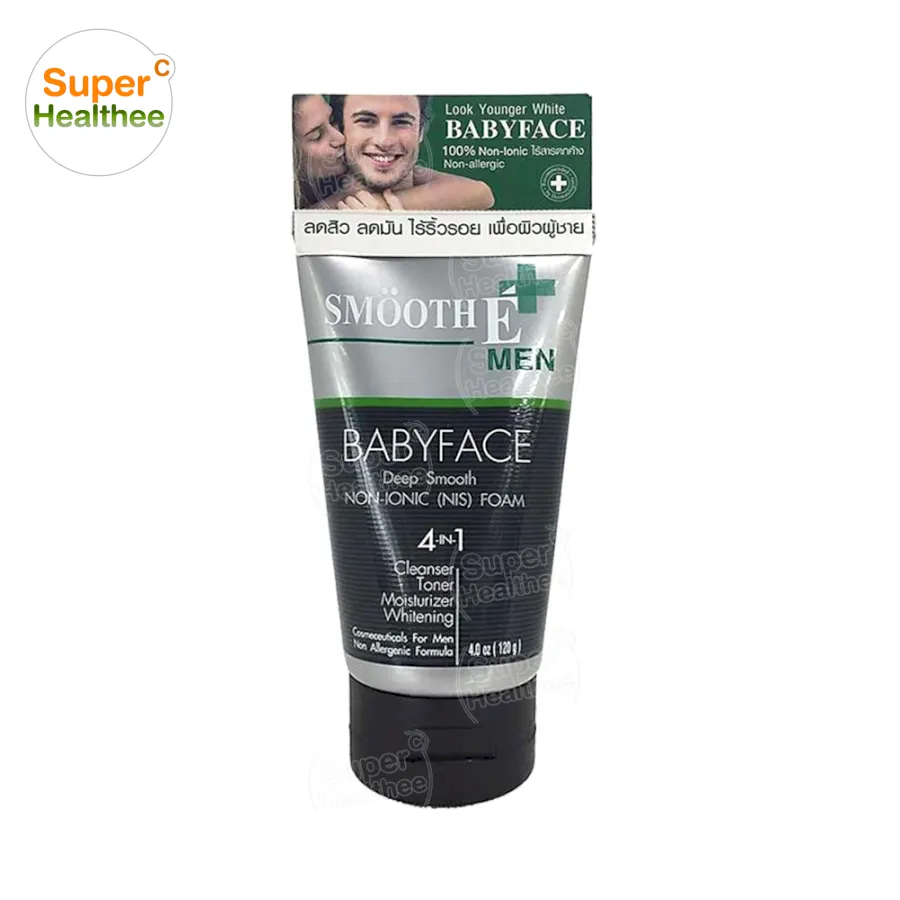 Smooth E Men Foam 4oz สมูทอี เมน โฟม โฟมล้างหน้า ผู้ชาย ทำความสะอาดผิว