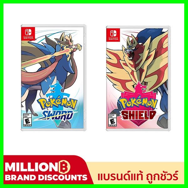 Switch Pokemon Sword & Pokemon Shield Zone Asia / English เกมขายดี บริการเก็บเงินปลายทาง