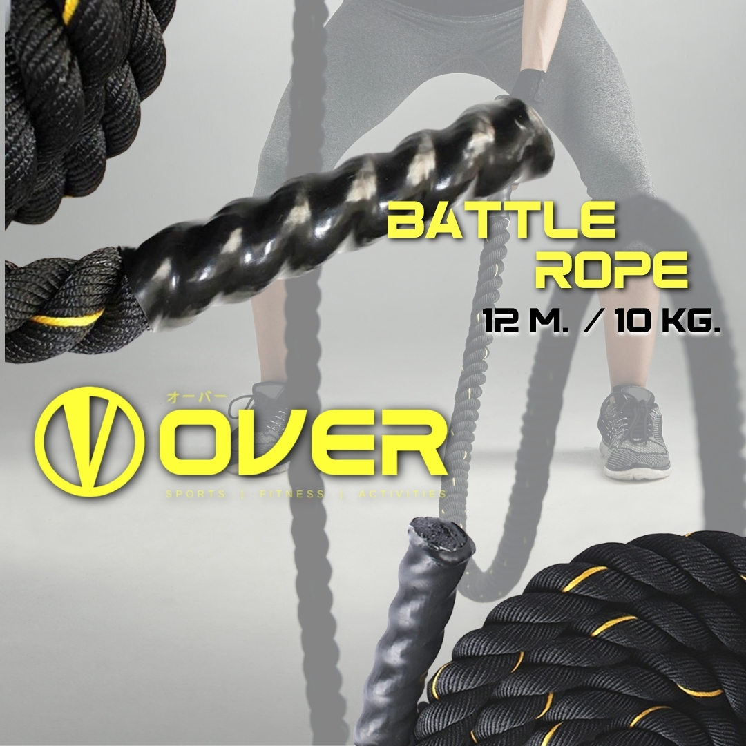 12M.เชือกออกกำลังกาย Battle Rope เชือกสะบัด เชือกฟิตเนส หนา38mm หนัก ...