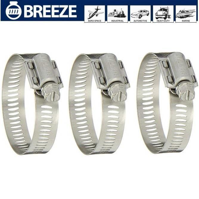 (x3 ชิ้น) 105-127 mm. (5 ) 63072 เข็มขัดรัดสาย สแตสเลส Stanless 300SS Hose Clamp Breeze