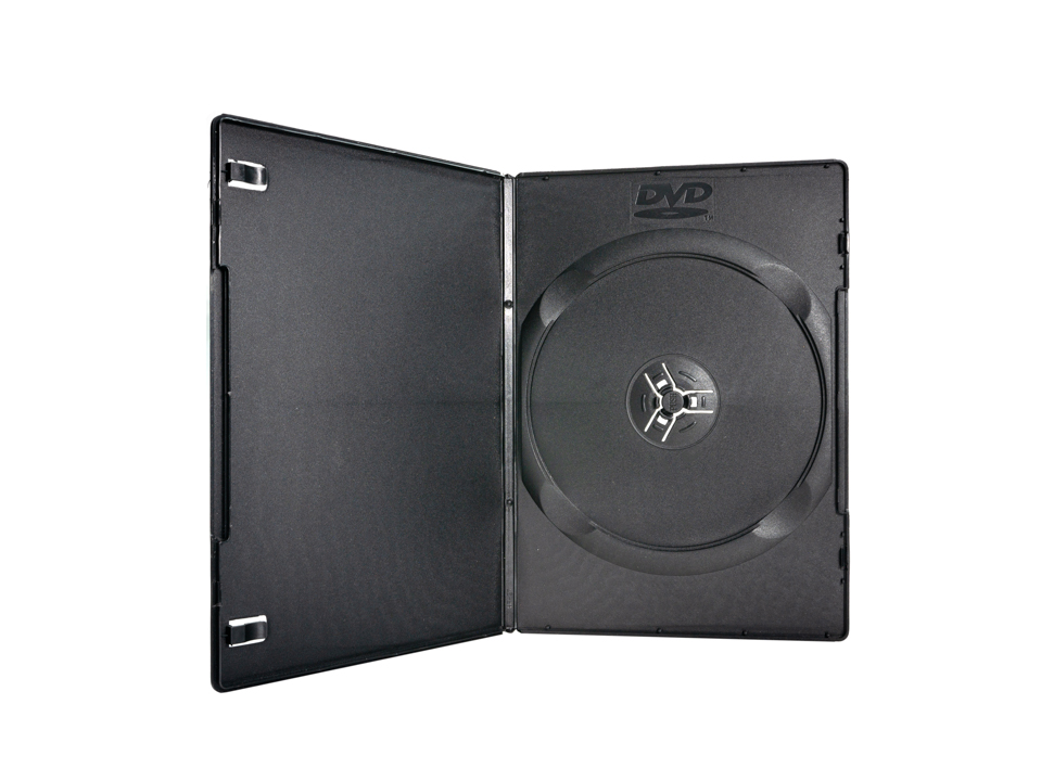650010/กล่องใส่ DVD SLIM สีดำ บรรจุ 1 แผ่น  (แพ็ค 10 กล่อง)