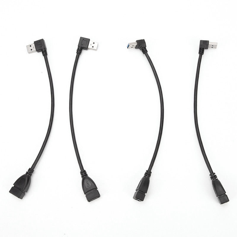 [ในสต็อก] [COD]Usb 3.0 Angle 90 Degree Extension Cable Male To Female ...