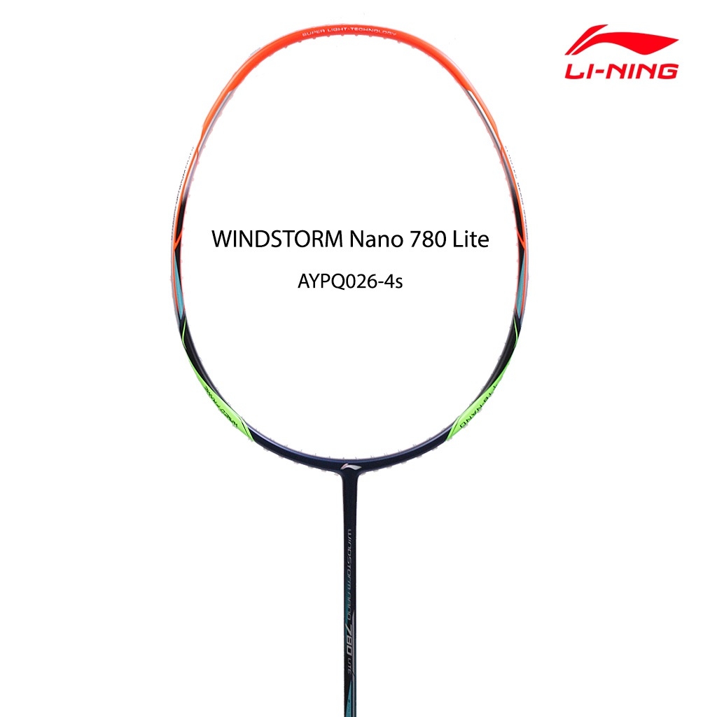Lining Racket 4s LI-NING ไม้แบดมินตัน รุ่น WINDSTORM NANO 74 (AYPP484-4S) BLACK/SILVER ...