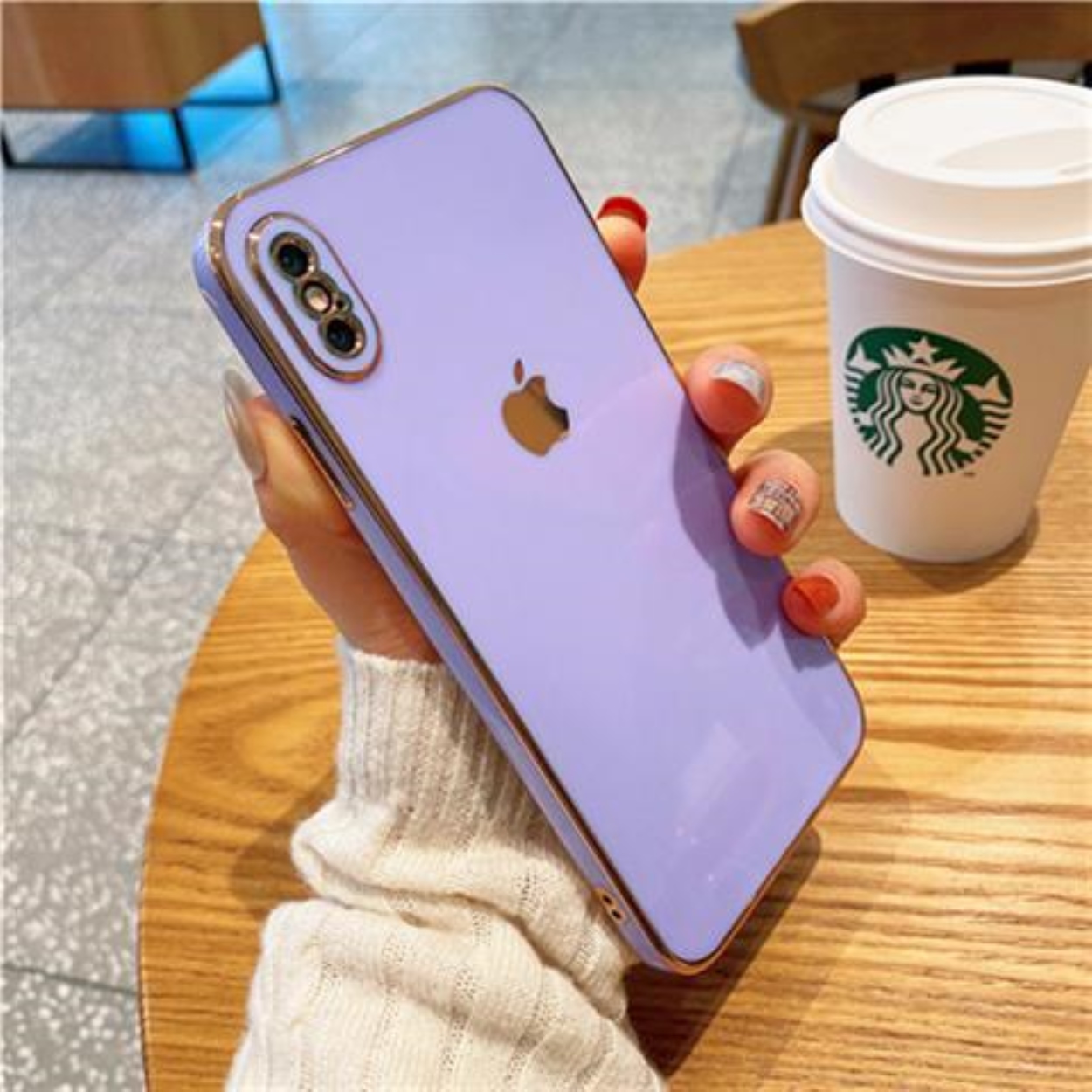 BOUND Apple X Phone Case Electroplating Straight Edge iPhone xr Lens xs