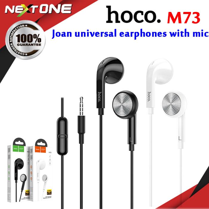 Hoco รุ่น M73 Joan universal earphones with mic หูฟังตัดเสียงรบกวน หูฟังพร้อมไมโครโฟนสำหรับสมาร์ทโฟน!! Nextone