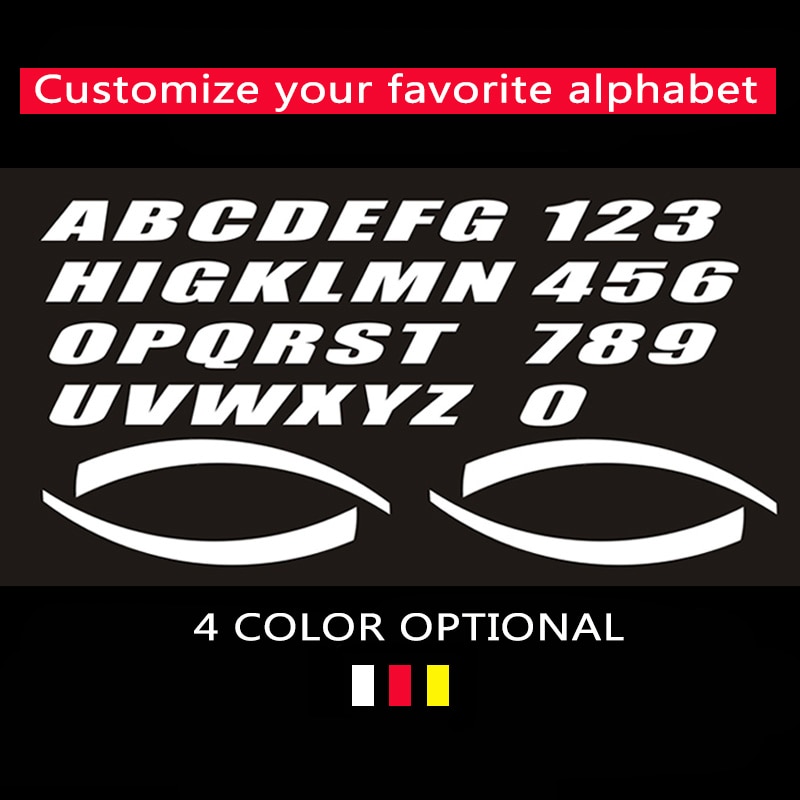 1 Set 2.7 cm Car Tire Reflective Stickers Permanent Lettering Car Tuning  Tire Decorations PVC Tire Wheel Stickers for MUSTAN