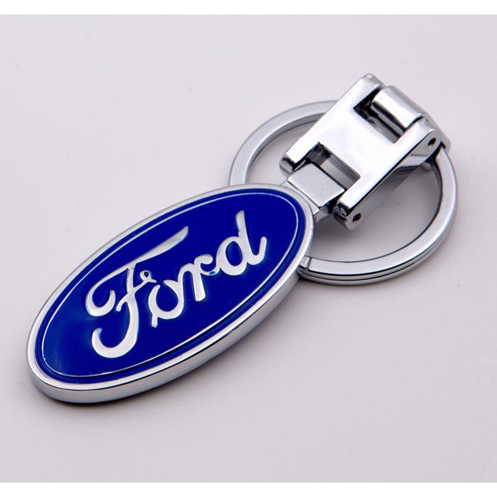 พวงกุญแจ พวงกุญแจรถ พวงกุญแจคอนโด Metal Car Key Ring Emblem Keychain 2789 2790 2791 2792 2793 สี FORD สี FORD