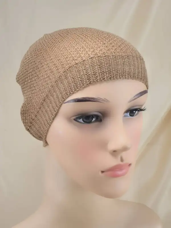 ภาพหน้าปกสินค้าหมวกไหมพรม ยึดตามหัว ขนาดฟรีไซส์ จากร้าน Hijab Story 2229 บน Lazada