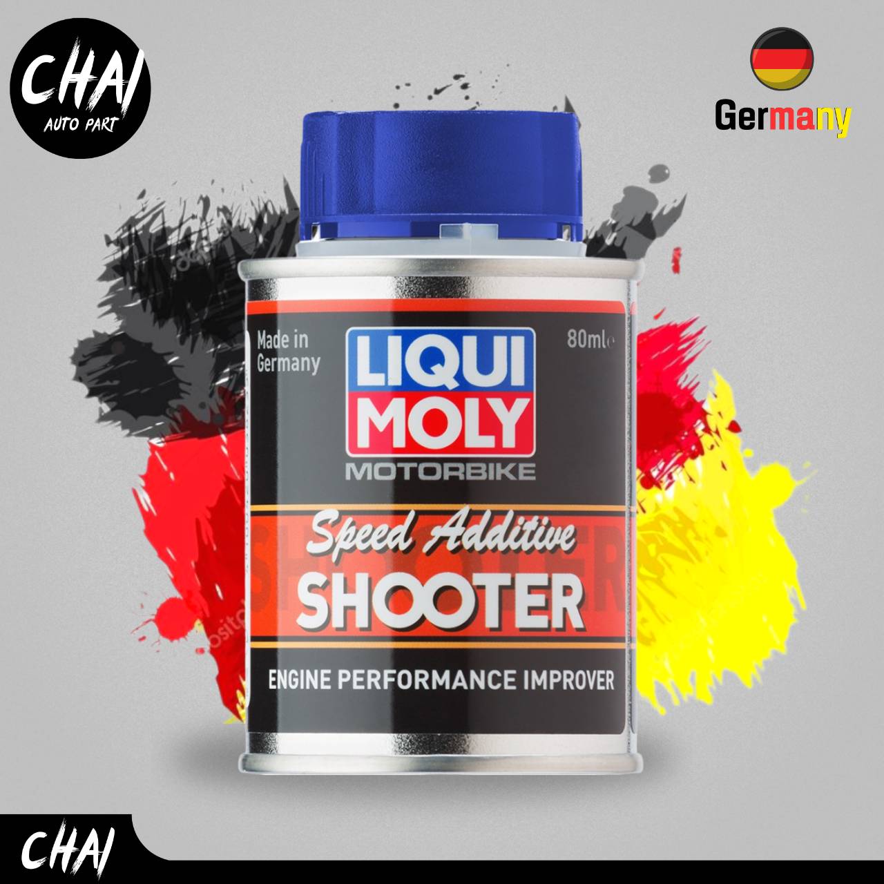 น้ำยาล้างหัวฉีด มอเตอร์ไซค์ Liqui Moly 4T Additive Shooter ขนาด 80ml