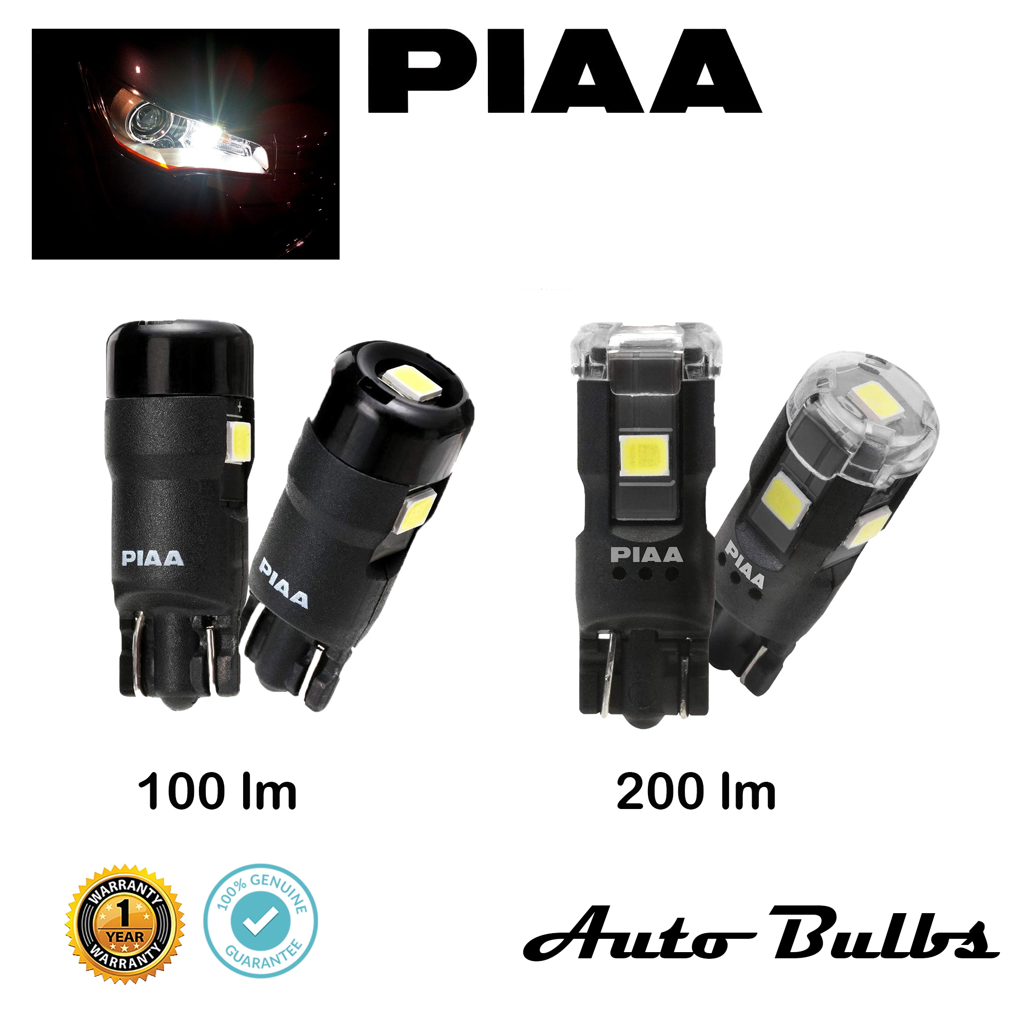 ไฟหรี่ LED PIAA T10 LED 6600K High Luminance สว่างพิเศษ