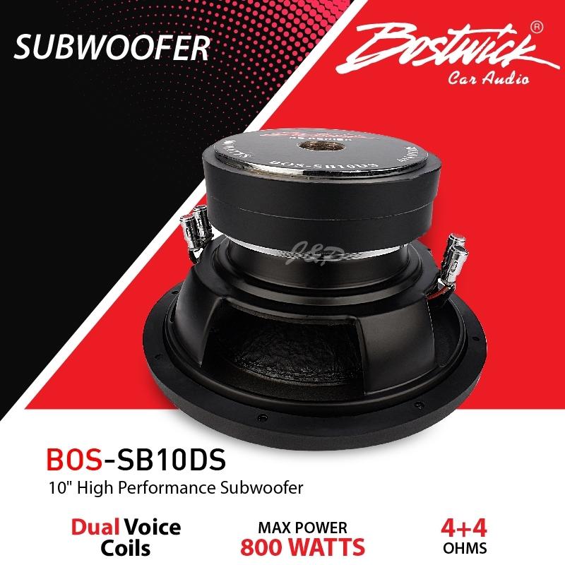 ซับวูฟเฟอร์, ซับ10นิ้ว โครงปั๊ม วอยซ์คู่ แม่เหล็ก 2ชั้น BOSTWICK BOS-SB10DS