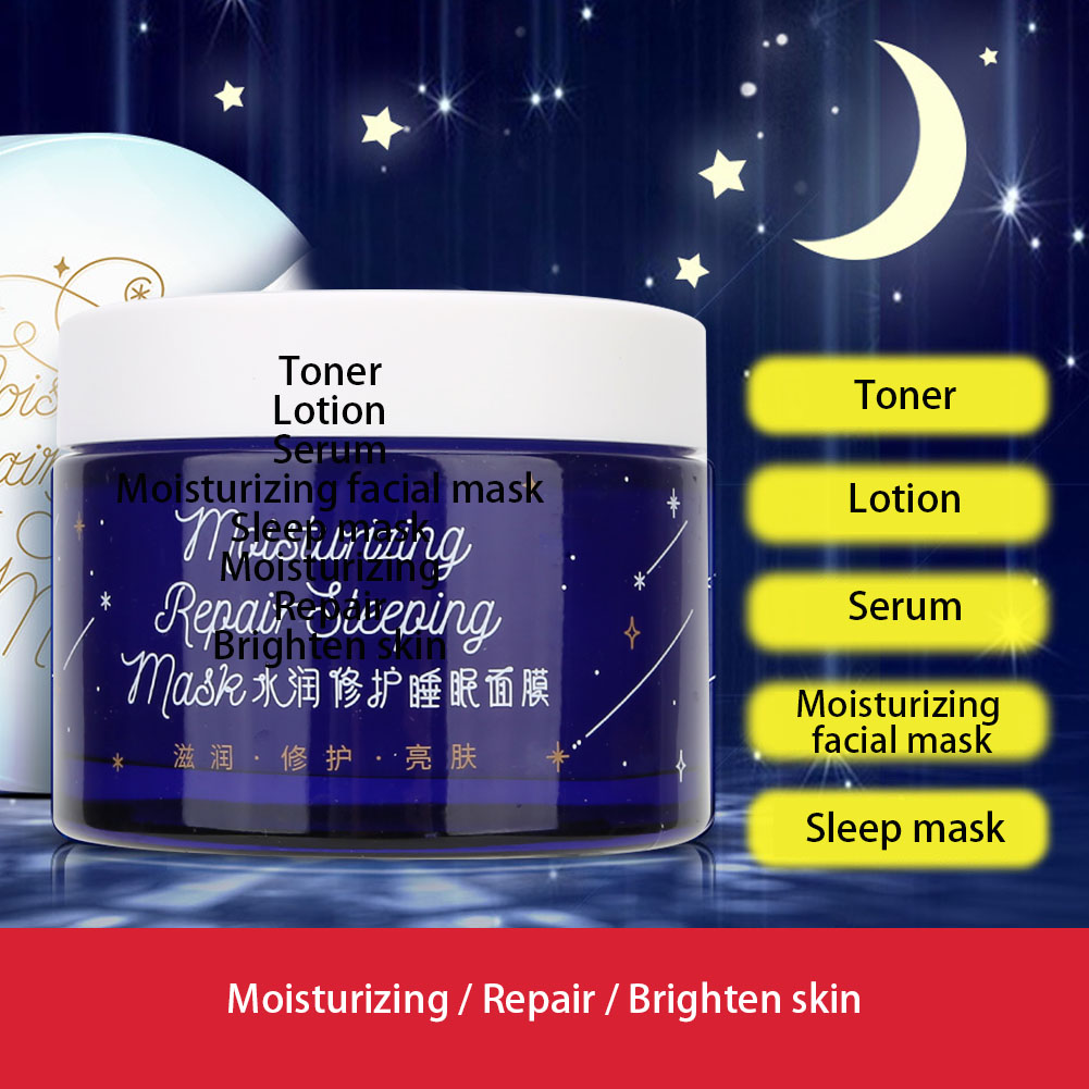 Moisturizing Sleeping Mask Skin Brightening Anti Aging Nourishing Night ครีมเจล 110g Peach