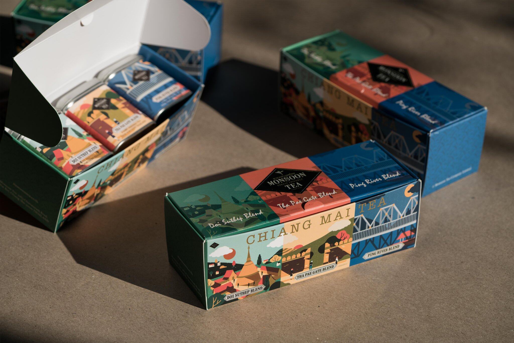 ชา Chiang Mai Blends Tea Box Set Tea from Thailand, Thai Tea ออร์แกนิค Forest tea จากภาคเหนือ ชาป่า ชาไทยสุดพรีเมียม หอมอร่อยของกลิ่นผลไม้