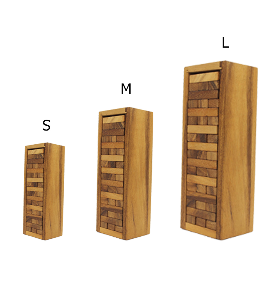 ตึกถล่ม,คอนโด,ไม้บล็อค,จังก้า - Wooden Jenga S,M,L (Handmade from Thailand Chiangmai)